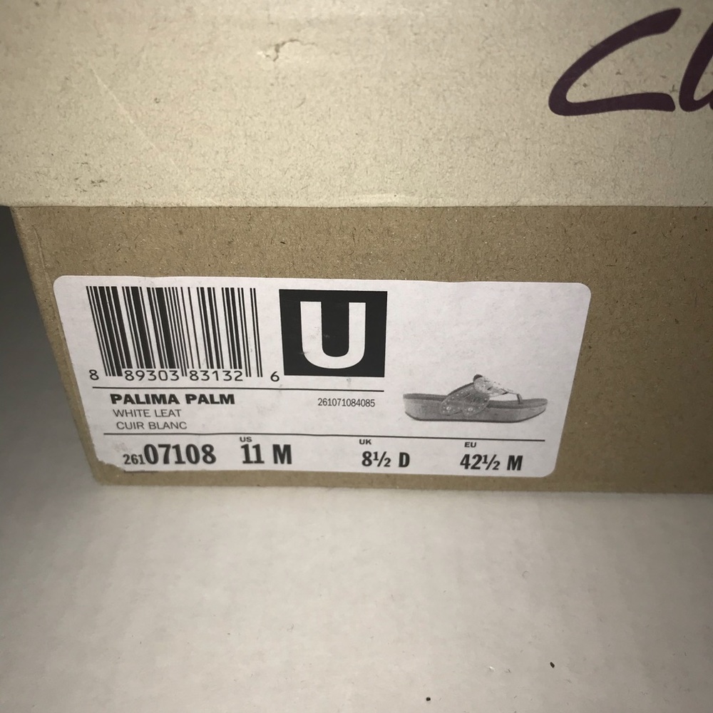 Clarks’ White Sandals Palima Palm 11M BNIB. - Picture 4 of 13